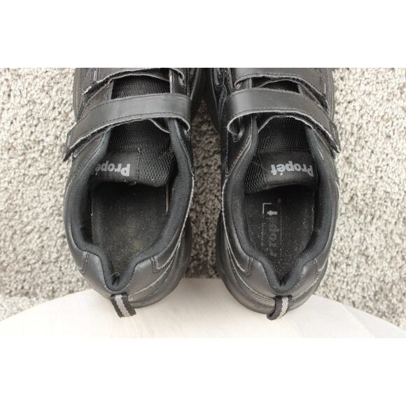 Propet Stability Walker Strap Mens 9 Black Orthopedic Leather Comfort Shoes - Picture 7 of 8